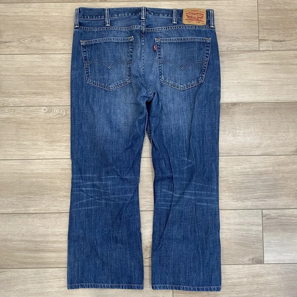 Levis 527 Bootcut Jeans Adult Size 36x27 Blue Western Cowboy Rancher Denim Pants
